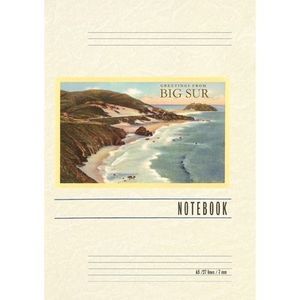 Vintage Lined Notebook Greetings from Big Sur -- Found Image Press
